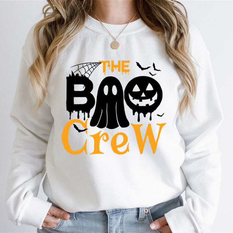 Damen Sweatshirt mit Halloween-Thema und kreativem Grafikdruck Drune