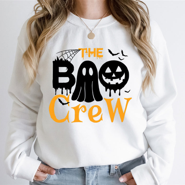 Damen Sweatshirt mit Halloween-Thema und kreativem Grafikdruck Drune