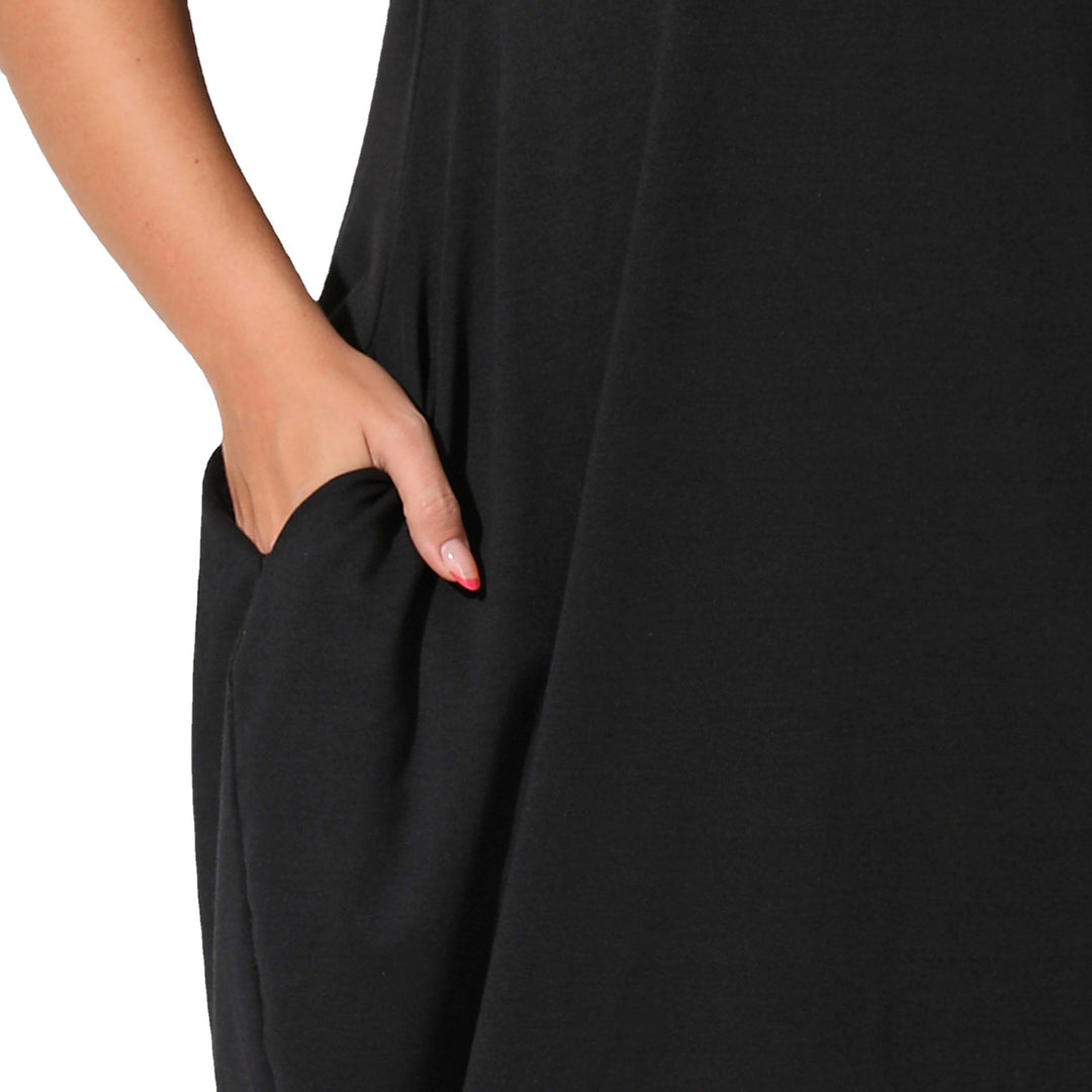 Damen lässiges Maxikleid mit seitlichen Taschen und bequemem Schnitt Drune
