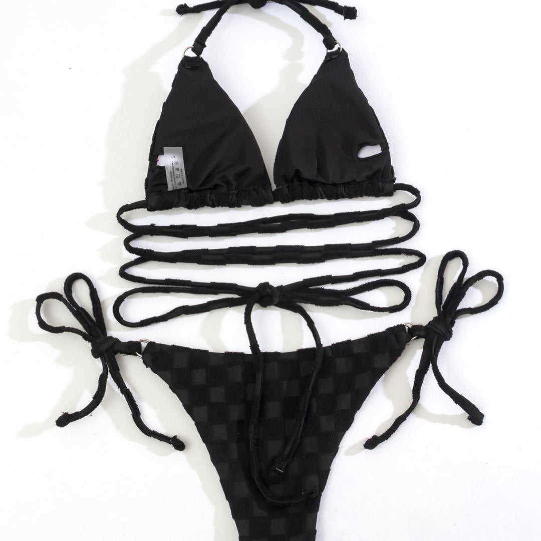 Damen Triangel-Bikini mit raffinierten Bindungselementen Drune