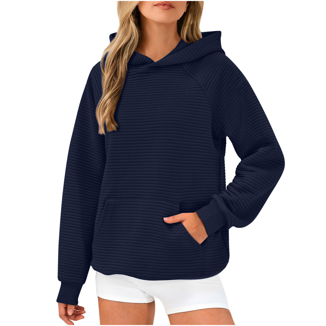 Damen Kapuzenpullover mit strukturiertem Stoff Drune