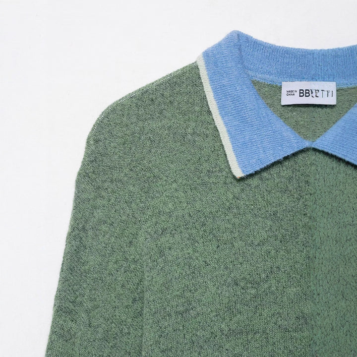 Damen lässiges Langarm-Polohemd mit klassischer Kragenstruktur Drune