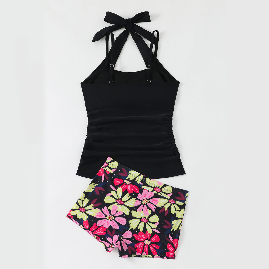 Damen Tankini mit floralen Shorts Drune
