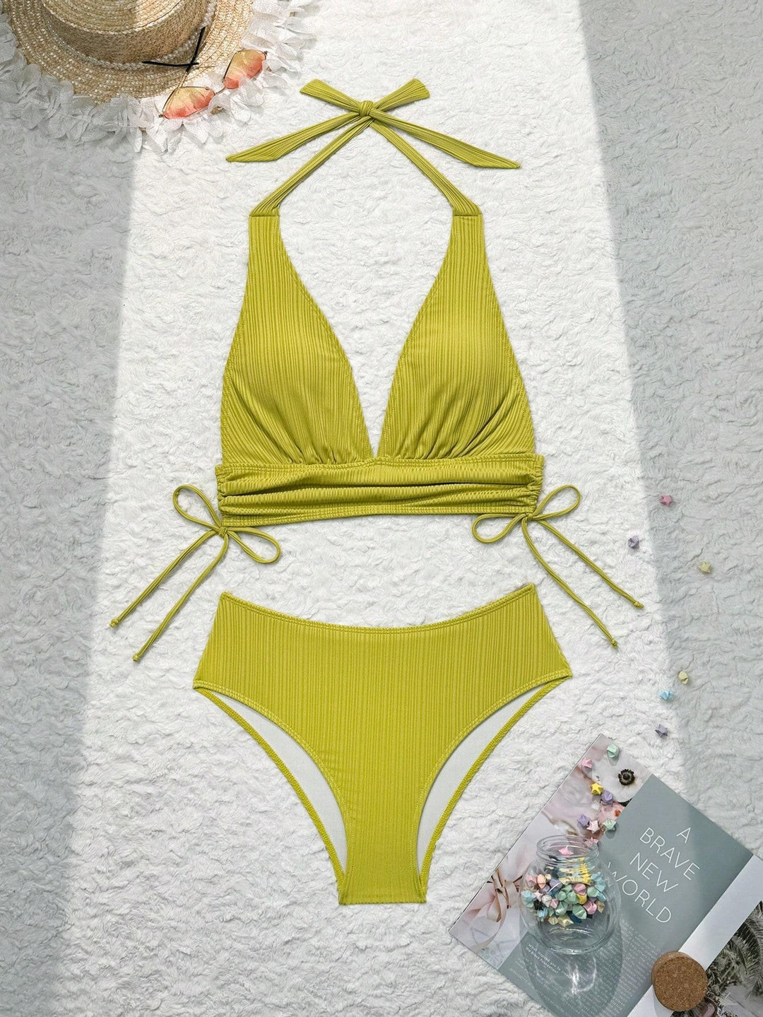Damen Hochwertiger Bandeau-Bikini mit bequemem Stretch-Design Drune