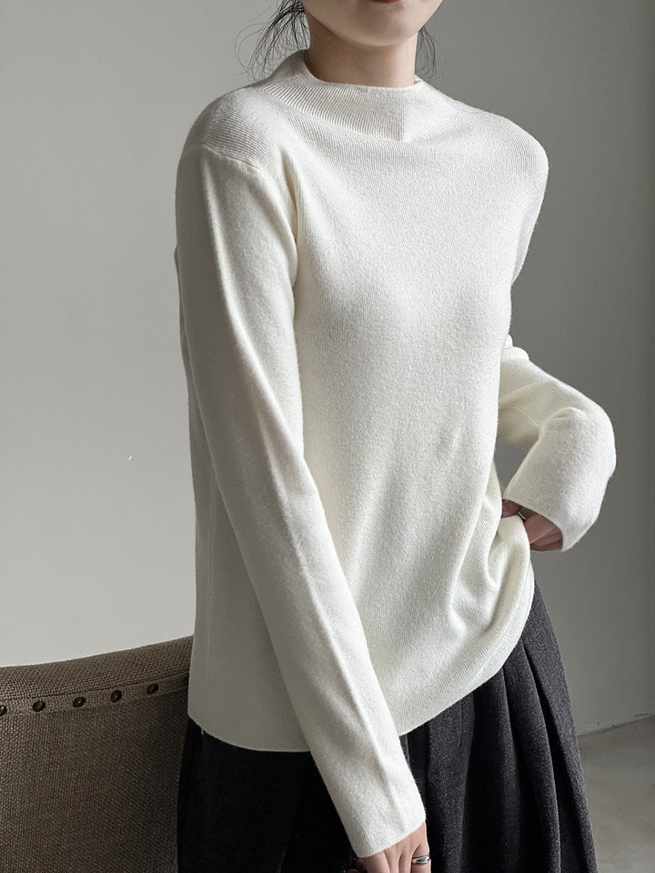 Drune Halbturtleneck gebürsteter Soft-Touch-Pullover