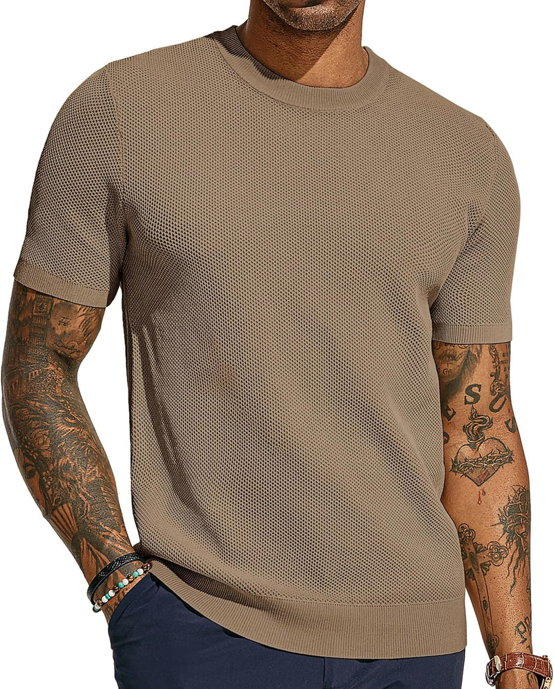 Herren atmungsaktives Netz-T-Shirt Drune