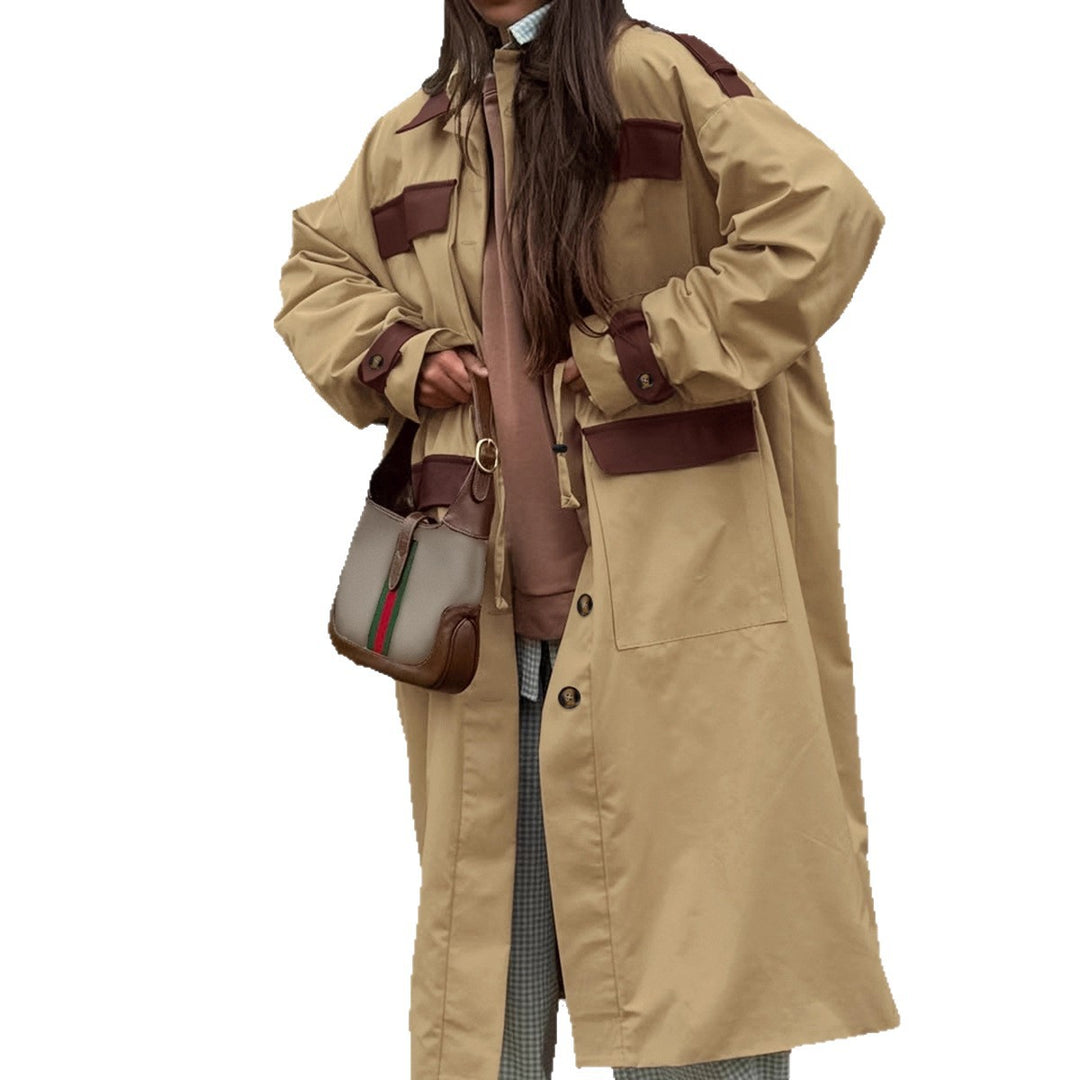 Damen Longline Utility-Jacke mit praktischen Taschen und verstellbarem Taillenzug Drune