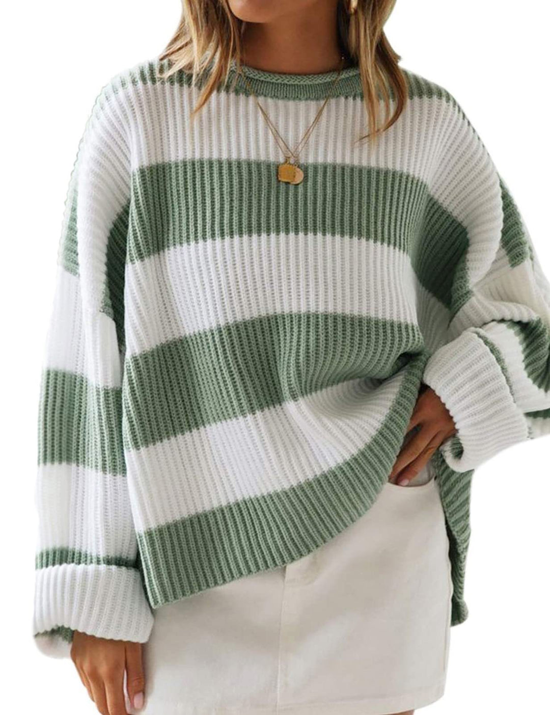 Damen Strickpullover mit oversized Schnitt Drune