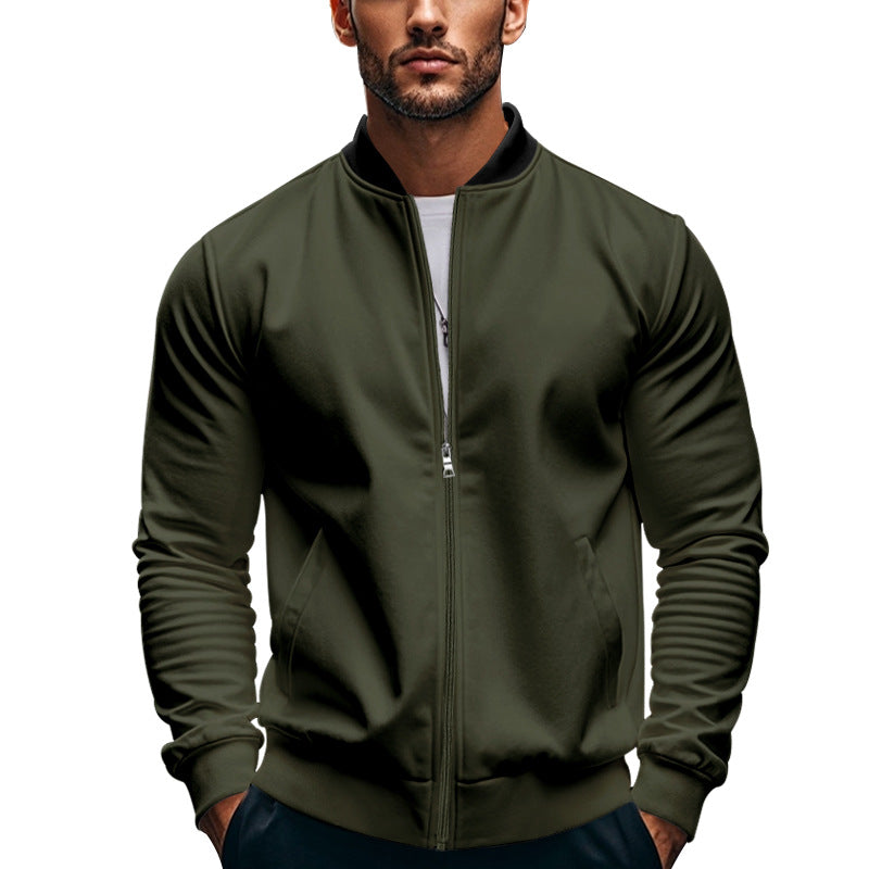 Herren Sportliche Bomberjacke mit hochschließendem Kragen und praktischen Taschen Drune