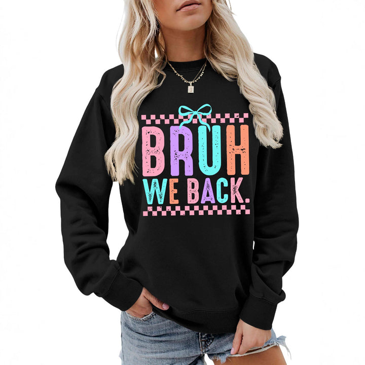 Damen Sweatshirt mit fröhlichem Druck und bequemer Passform Drune