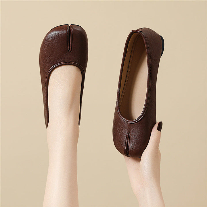 Damen Elegante und bequeme Ballerinas mit flexiblem Fußbett Drune