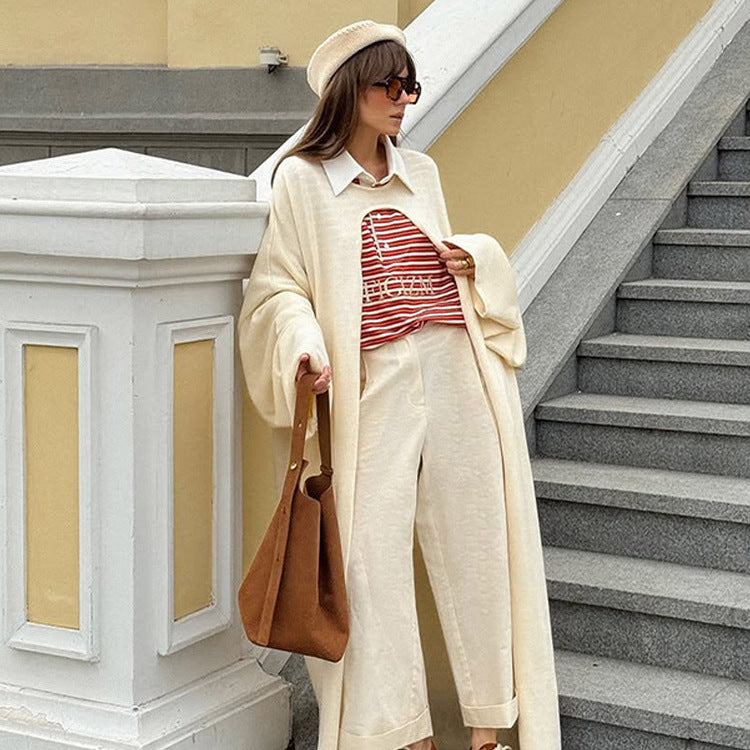Damen Oversized Knit-Jacke Drune