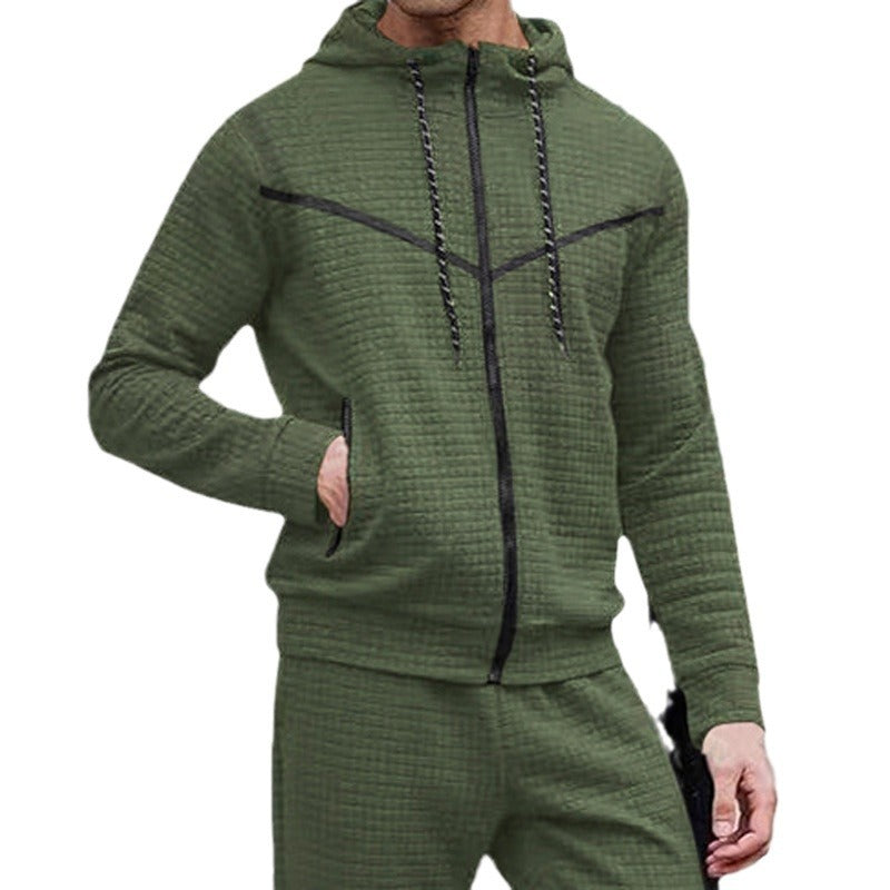 Herren stylische Jacke mit strukturiertem Design und praktischem Reißverschluss Drune