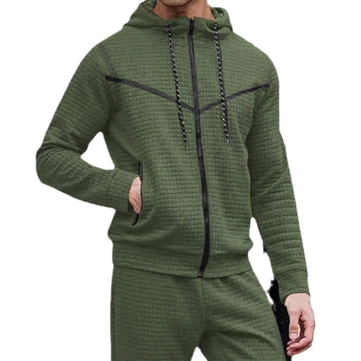 Herren stylische Jacke mit strukturiertem Design und praktischem Reißverschluss Drune