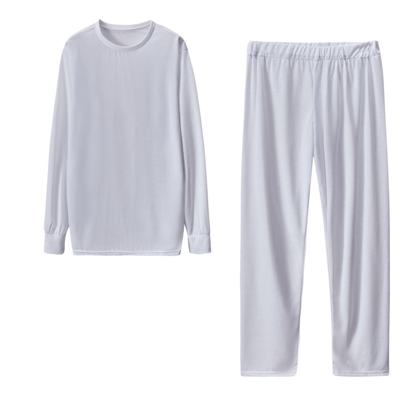 Damen Langarm Schlafanzug Set mit elastischen Hosen Drune
