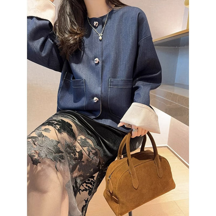 Damen Eleganter Kurzblazer Drune