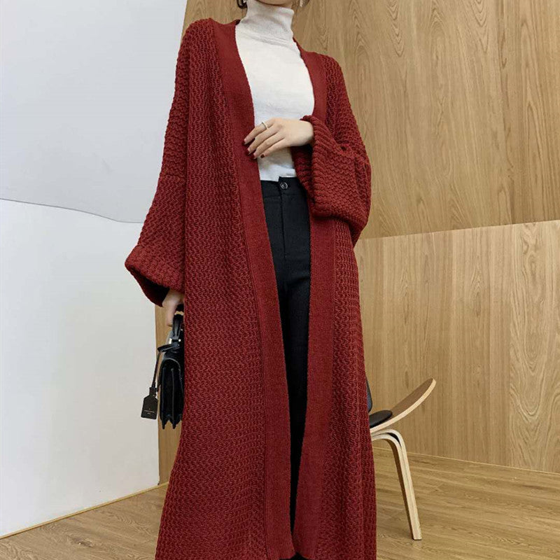 Damen modische Strickjacke mit ausgefallenem Muster Drune