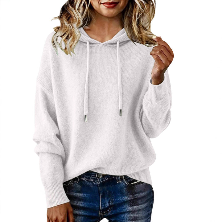 Damen Oversized Kapuzensweatshirt mit texturiertem Design und Kordelzug Drune