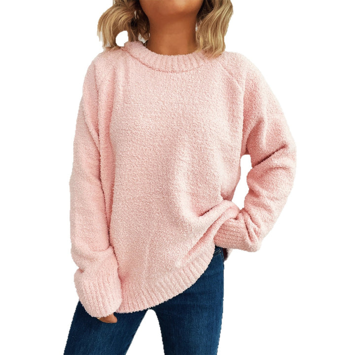 Damen wärmender Strickpullover mit lässigem Schnitt und strukturiertem Design Drune