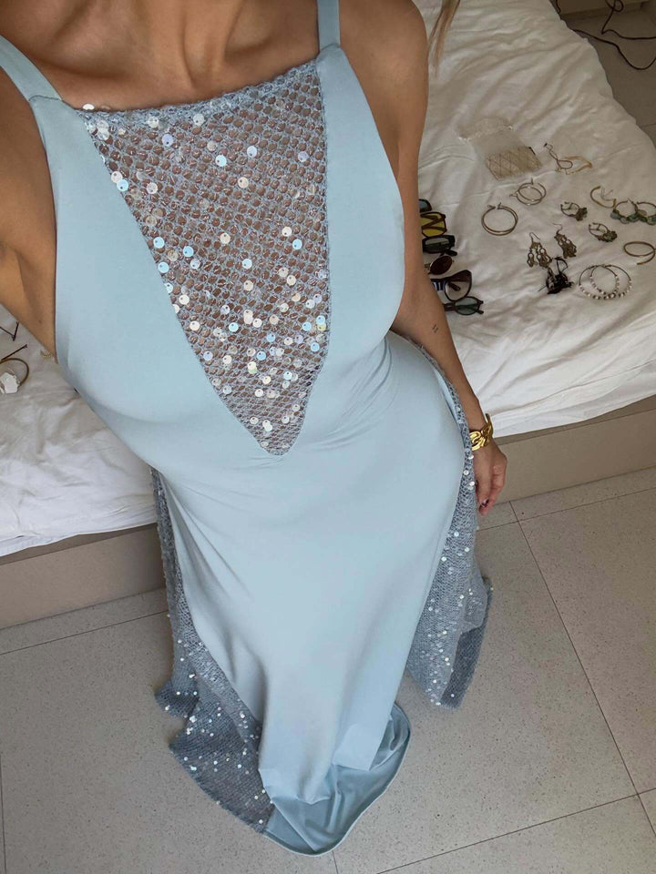 Damen Glitzerndes Abendkleid Drune