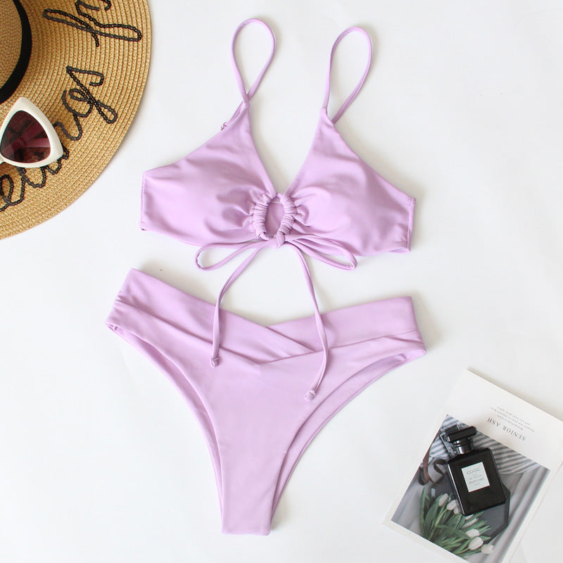 Damen Sportives Bikini-Set mit verstellbaren Trägern Drune