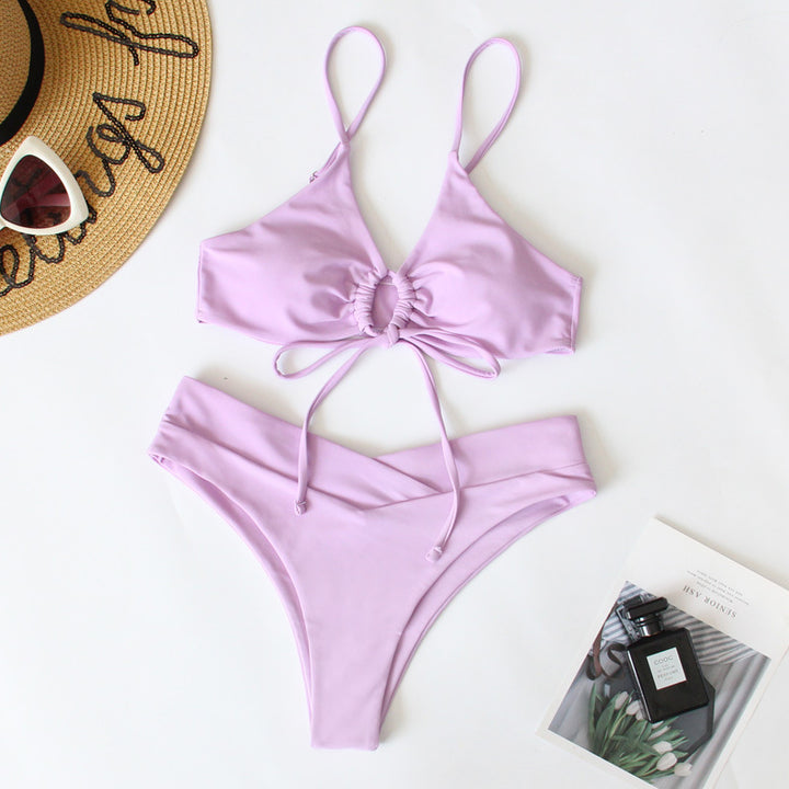 Damen Sportives Bikini-Set mit verstellbaren Trägern Drune