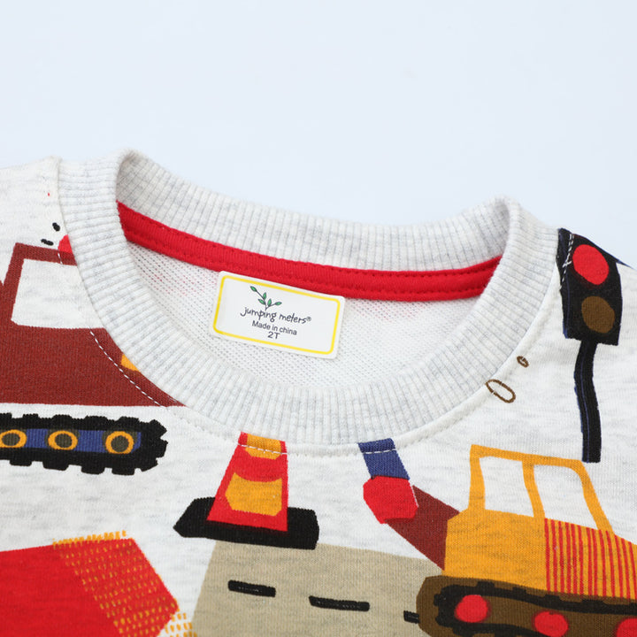 Jungen Sweatshirt mit aufregendem Baustellenmuster Drune