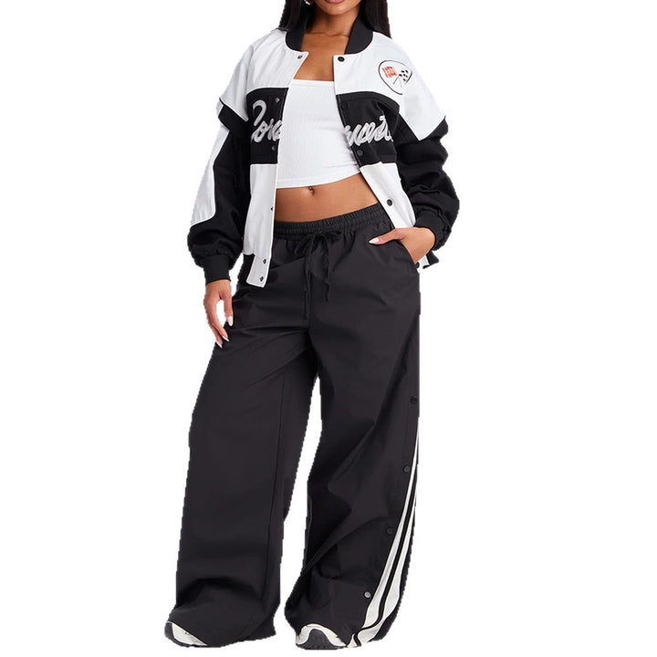 Damen oversized Collegejacke Drune