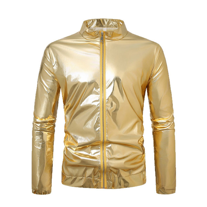 Herren nan ultraleichte reflektierende Windjacke mit Stehkragen und durchgehendem Reißverschluss Drune