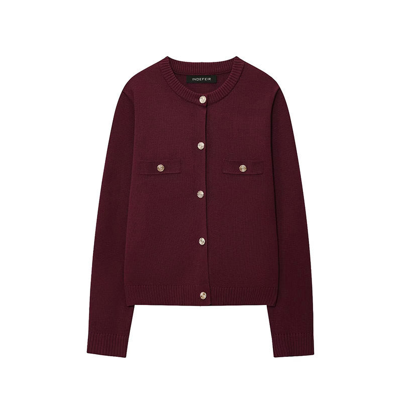 Damen Strickjacke mit Knopfdetails und praktischen Taschen Drune