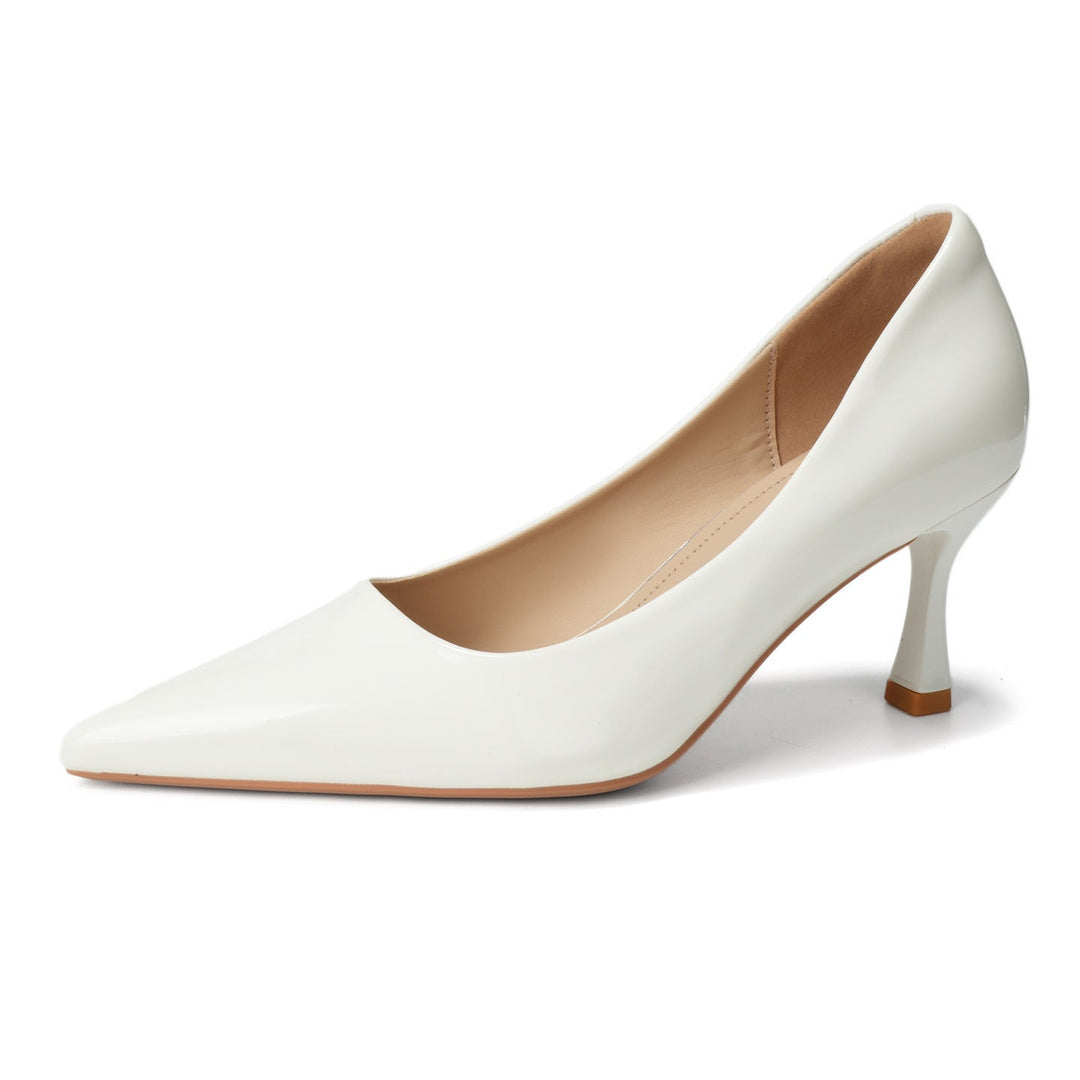 Damen Elegante Lack-Pumps mit komfortablem Blockabsatz Drune