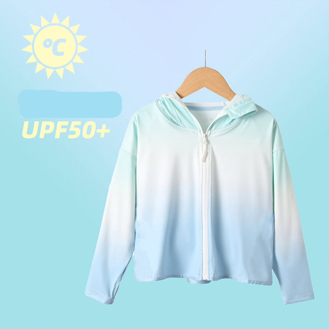 Damen UV-Schutzjacke mit atmungsaktivem Stoff und abnehmbarer Kapuze Drune