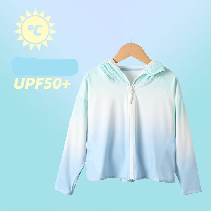 Damen UV-Schutzjacke mit atmungsaktivem Stoff und abnehmbarer Kapuze Drune