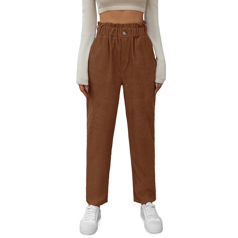 Damen Bequeme Chino-Hose Drune