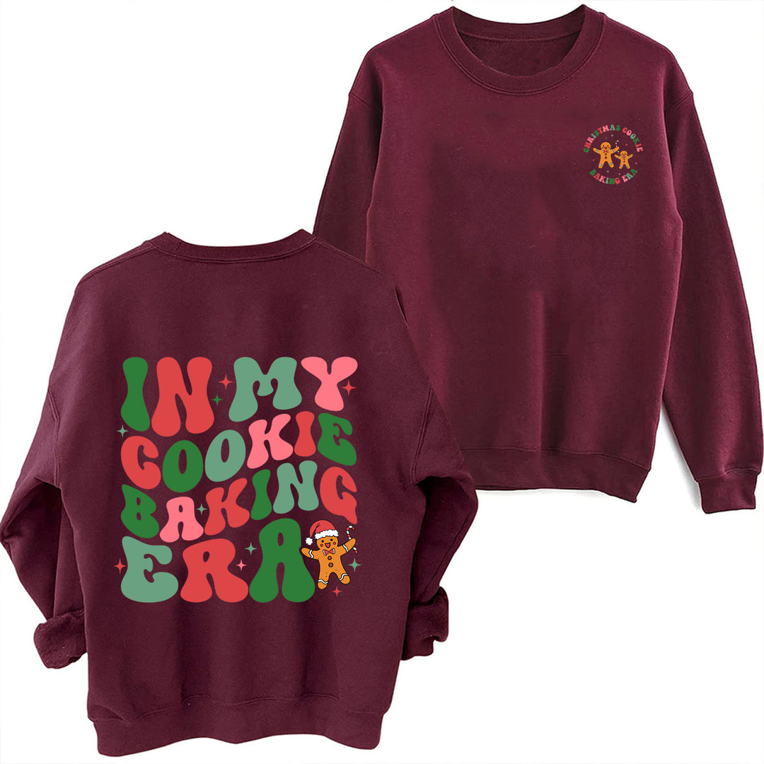 Damen lässiger Pullover mit weihnachtlichem Motiv Drune
