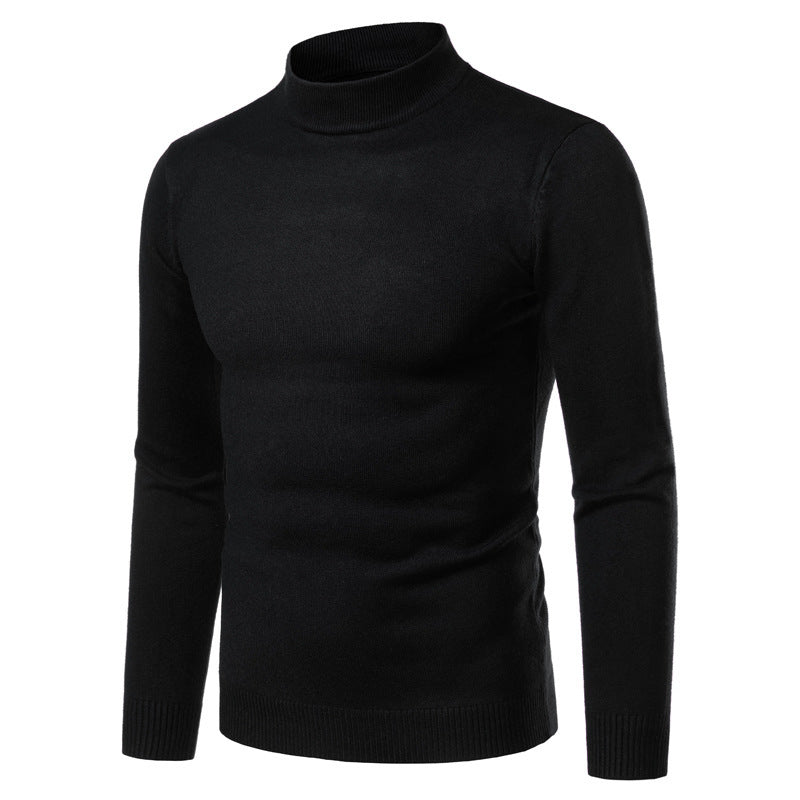 Herren warme Rollkragenpullover aus feinem Strickmaterial Drune