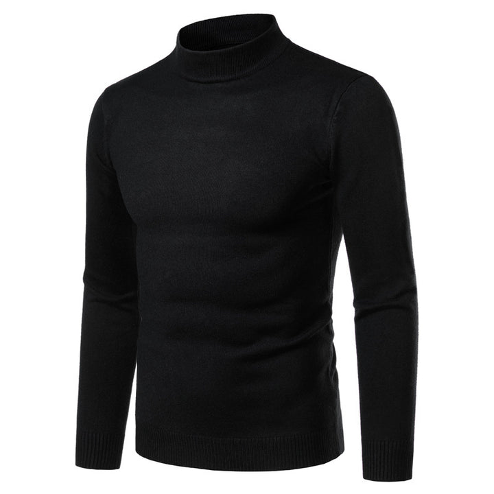 Herren warme Rollkragenpullover aus feinem Strickmaterial Drune