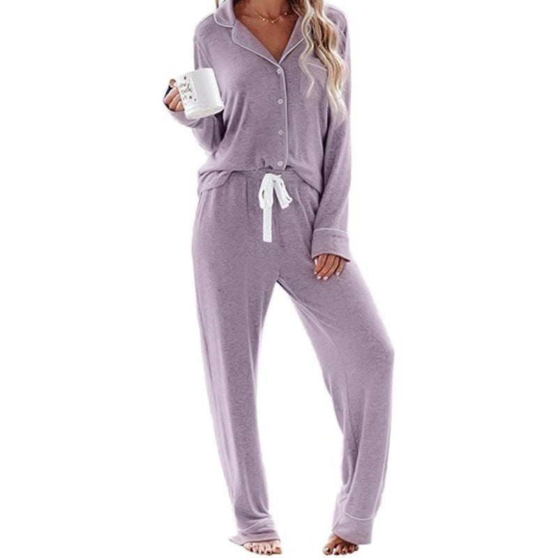 Damen Schlafanzug-Set aus weichem, atmungsaktivem Material Drune