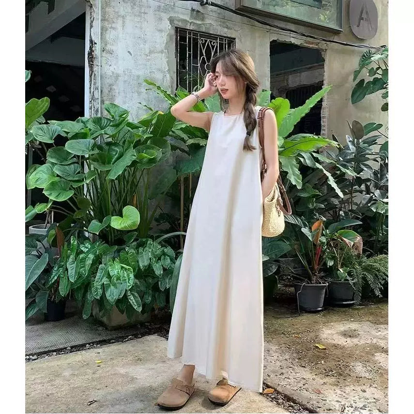 Damen Minimalistisches Kaftankleid in A-Linie