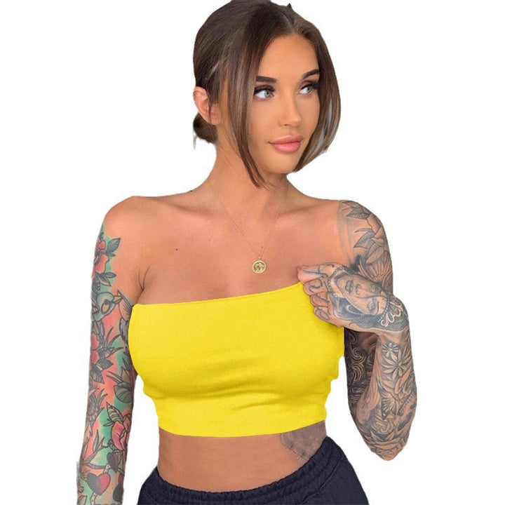 Damen Bandeau-Top aus elastischem Material mit figurformendem Schnitt Drune