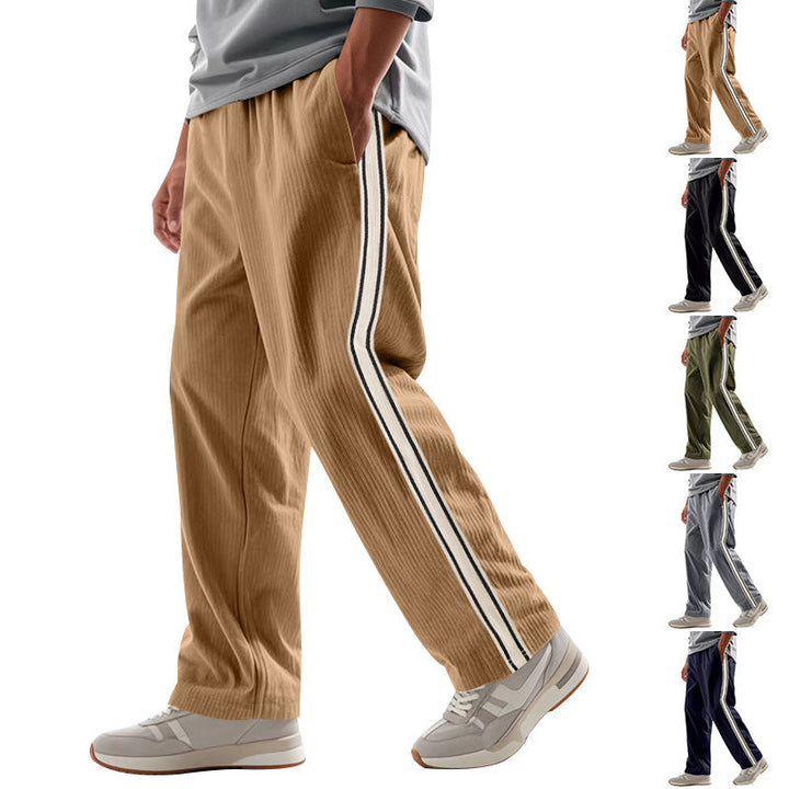 Herren Sportliche Plank-Hose mit Streifen-Design Drune