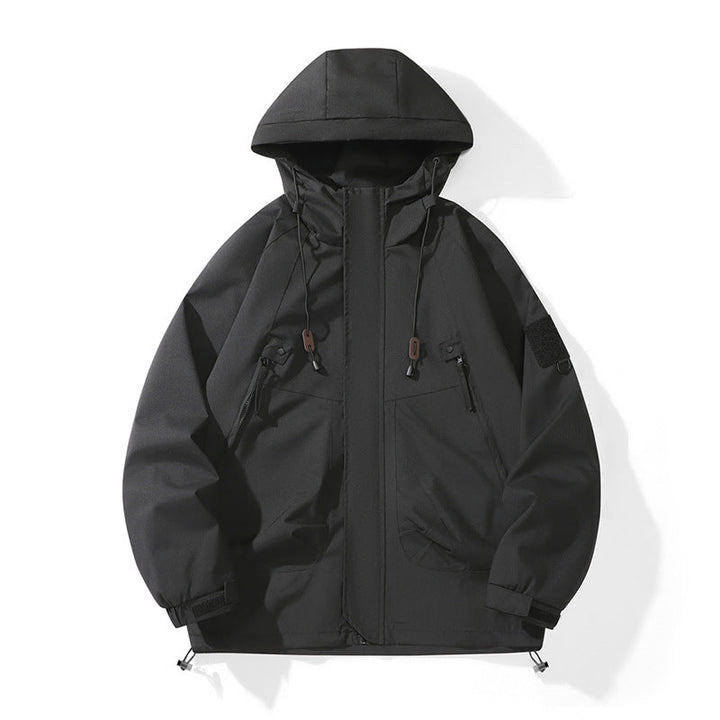 Damen technische Outdoor-Jacke mit verstellbarem Kapuzendesign und praktischen Taschen Drune
