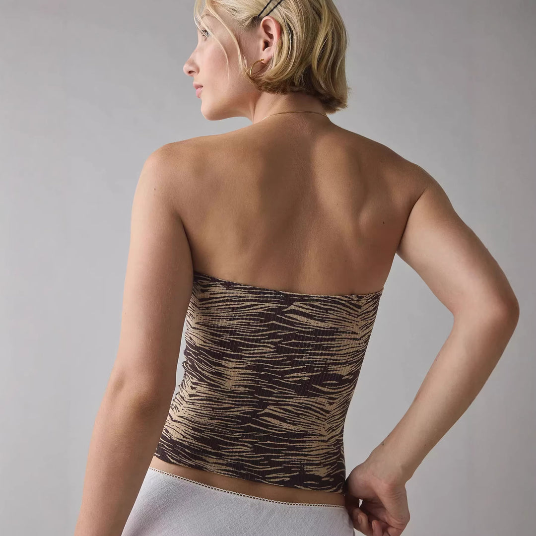 Damen Bandeau-Top mit raffinierten Streifen Drune