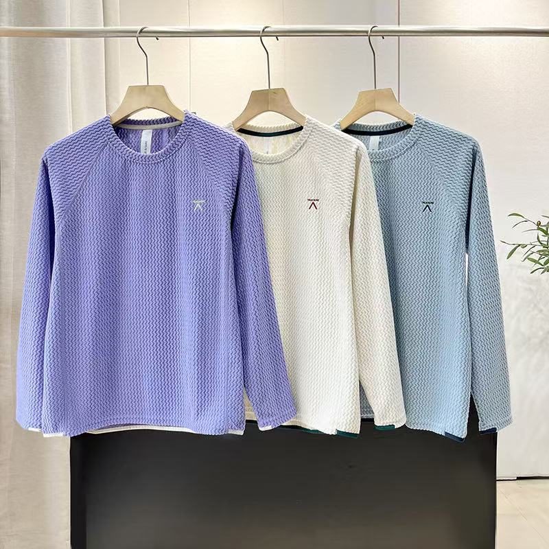 Damen stilvolles Langarmshirt mit strukturiertem Design Drune