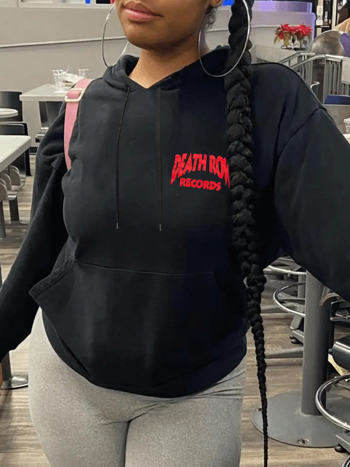 Damen Kapuzenpullover mit auffälligem Grafikdruck Drune