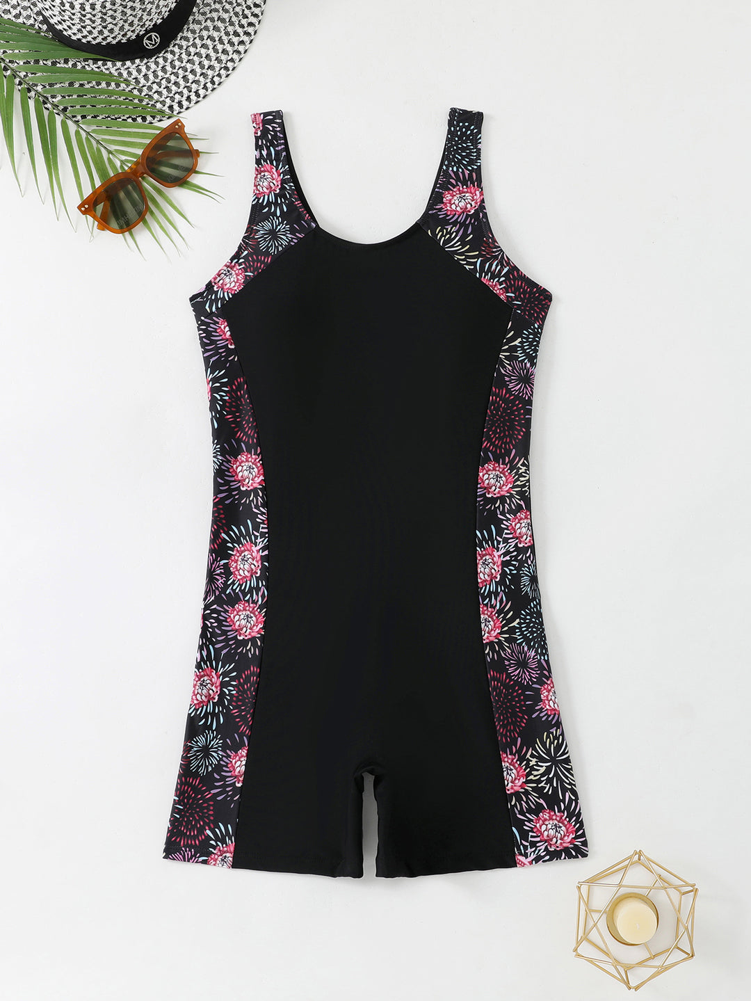 Damen Sportlicher Schwimmanzug mit grafischem Design Drune