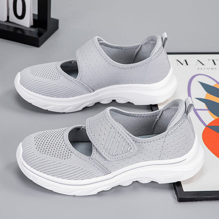 Damen Leichte Komfort-Sneaker mit Klettverschluss Drune