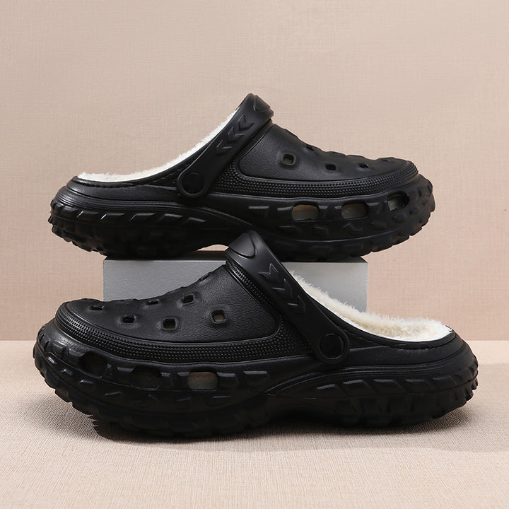 Bequeme Clogs zum Hineinschlüpfen mit Fleece-Futter Drune