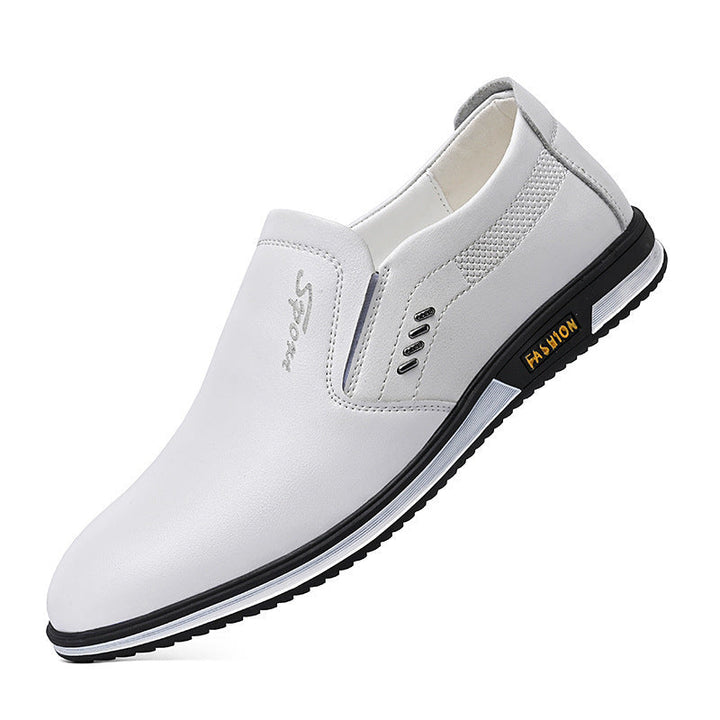 Herren Elegante Slip-On Lederschuhe mit rutschfestem Profil und atmungsaktiver Struktur Drune