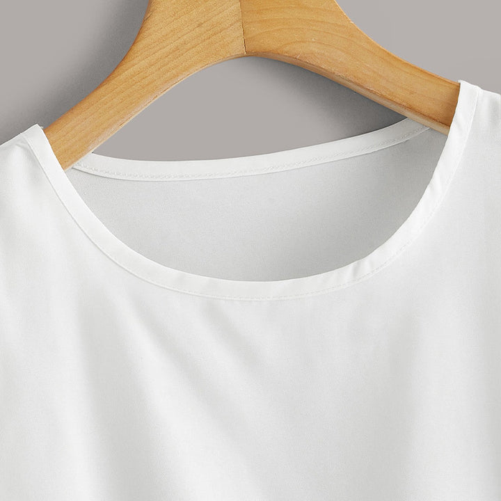 Damen Elegantes und luftiges Oberteil mit Rüschendetails Drune